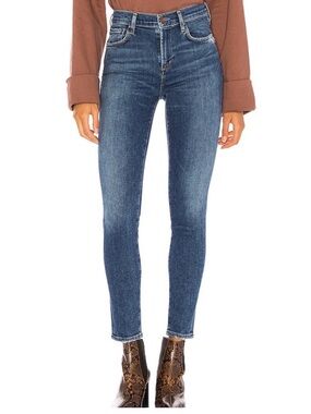 Agolde Sophie Classic High-Rise Skinny Jeans in Dark Blue 29